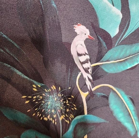 Anna Glover x H&M Tropical Bird Duster M - Picture 8 of 10